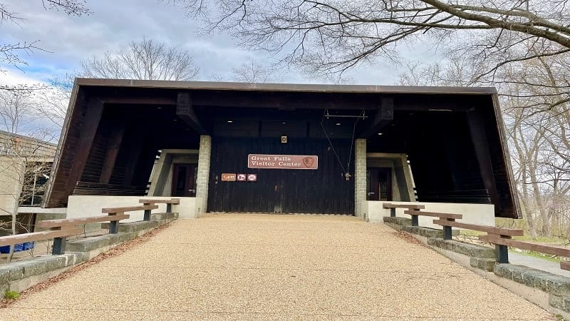 The visitor center at Great Falls National Park